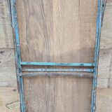 Old folding table in Burmese teak and steel
