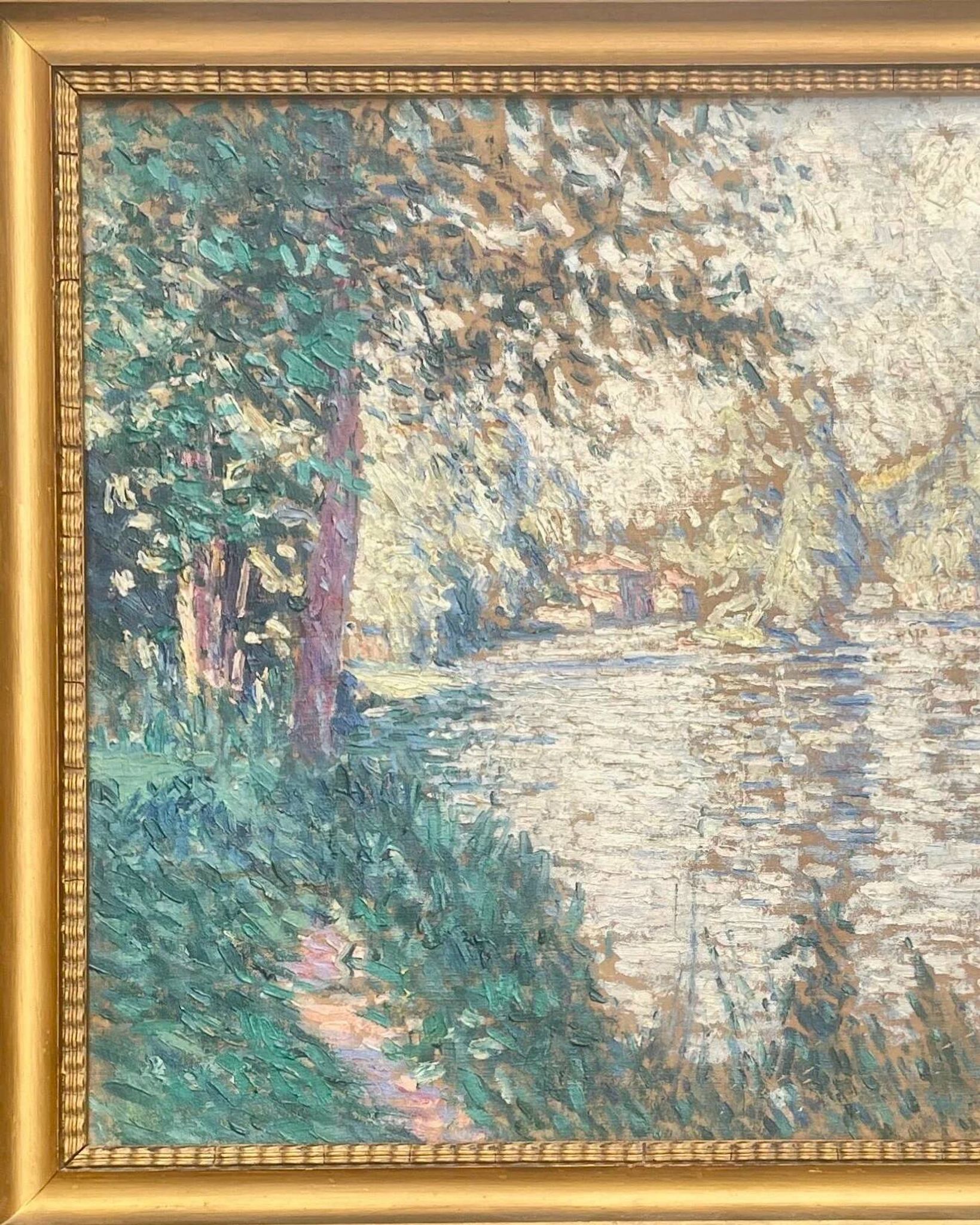 Pierre Thomas (1865-1930) — Riverbank in Limousin, oil on canvas