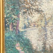 Pierre Thomas (1865-1930) — Riverbank in Limousin, oil on canvas
