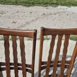 Set 4 vintage Triconfort France adjustible 1960s deckchair