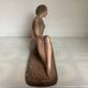 Statue la femme aux oiseaux signée art déco