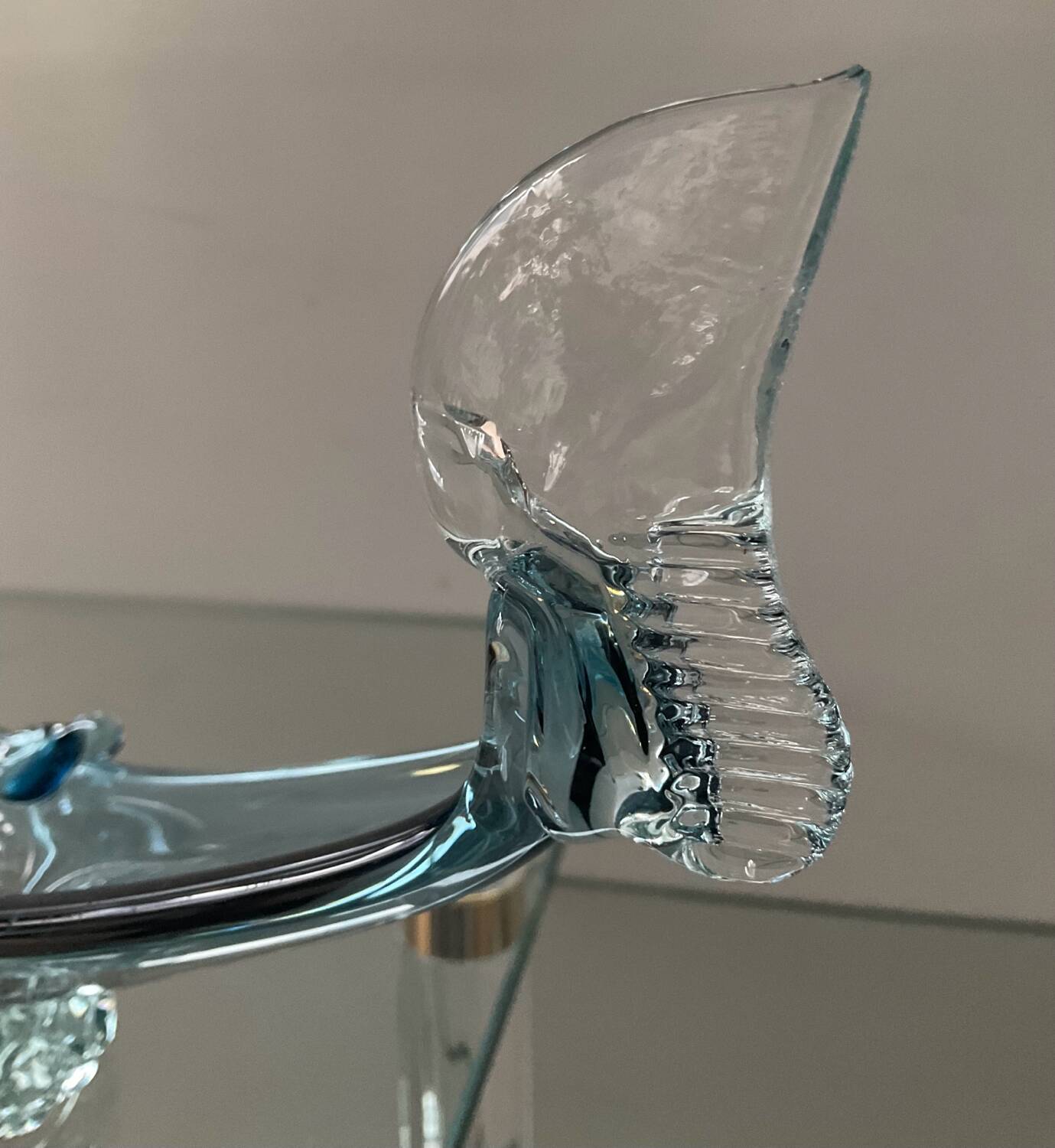 Vintage Murano gondola glass paste pocket emptier