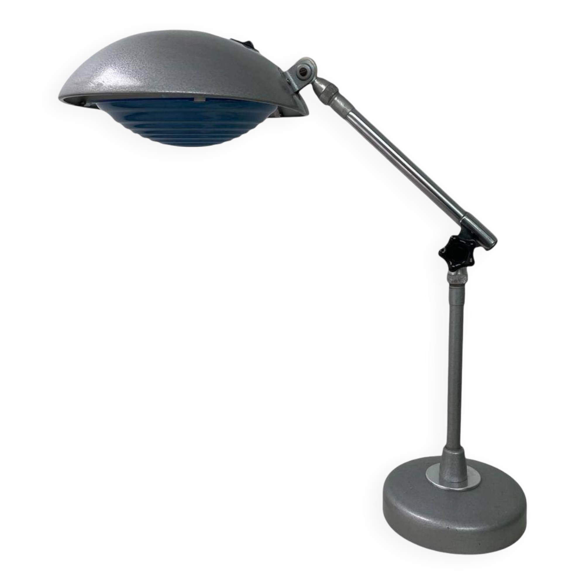 Lampe Solere vintage – Lampe de bureau industrielle française – Design XXe