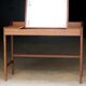 Succession LACOSTE: Scandinavian teak desk hairdresser (1960s).