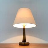 Vintage Danish table lamp model Fleur in glass by Michael Bang for Holmegaard, 1970s.