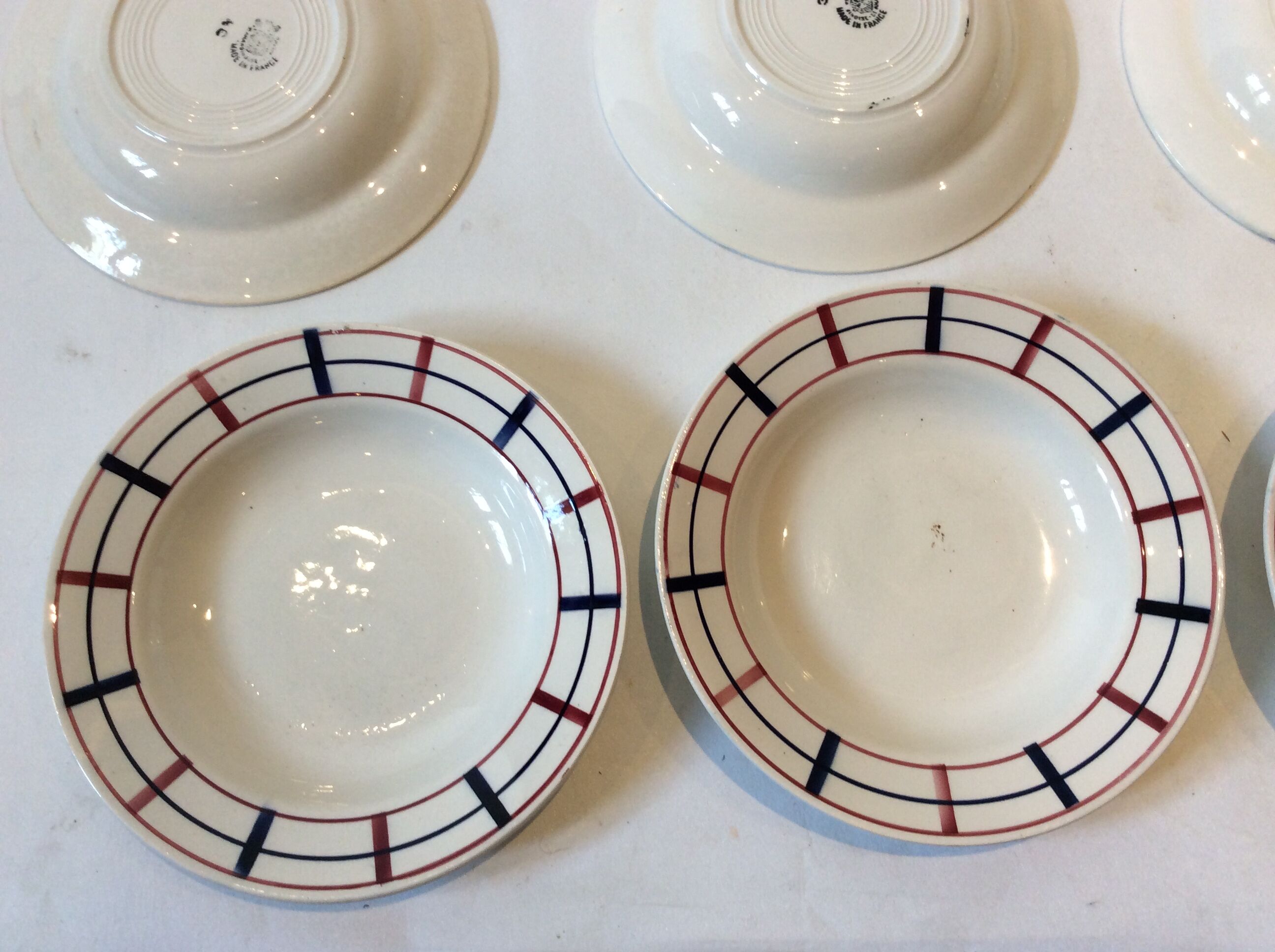 6 Basque soup plates