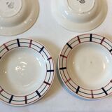 6 Basque soup plates