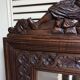 Breton Wall Mirror in Carved Oak, France, 1900s