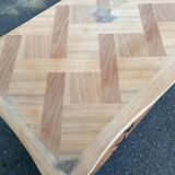 Bibus Louis XV chest of drawers renovated in raw solid wood and marquetry