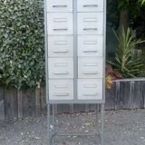 Industrial furniture with drawers on feet 1950