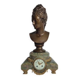 Horloge Barbedienne Bronze XIXème / Diane De Poitiers