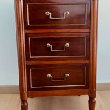Commode d'entre deux de style Louis XVI en acajou XX siècle
