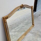 Miroir Glace à parclose dorée ancien 1960s