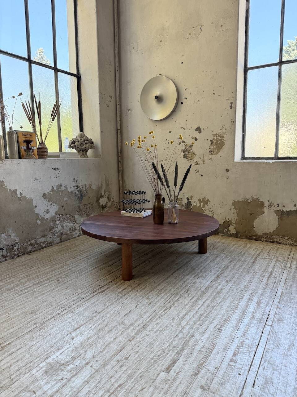 50s round tripod coffee table