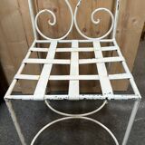 Iron and glass garden furniture