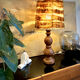 Vintage / bohemian chic wooden lamp