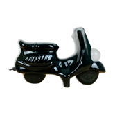 Lampe scooter céramique noire vintage