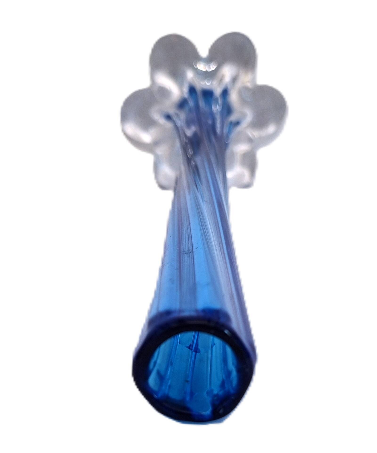 Vase bleu  soliflore type  Murano mid-century