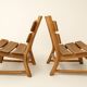 Pair of brutalist armchairs by Dittman & CO for AWA Radboud