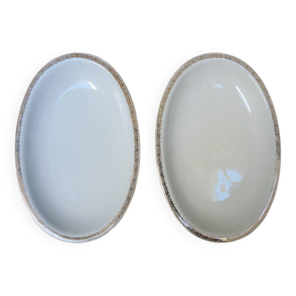 2 Anciens Petits Plat Oval - Rheinpfalz Hartporzellan Germany