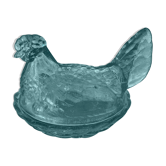 Terrine poule en verre