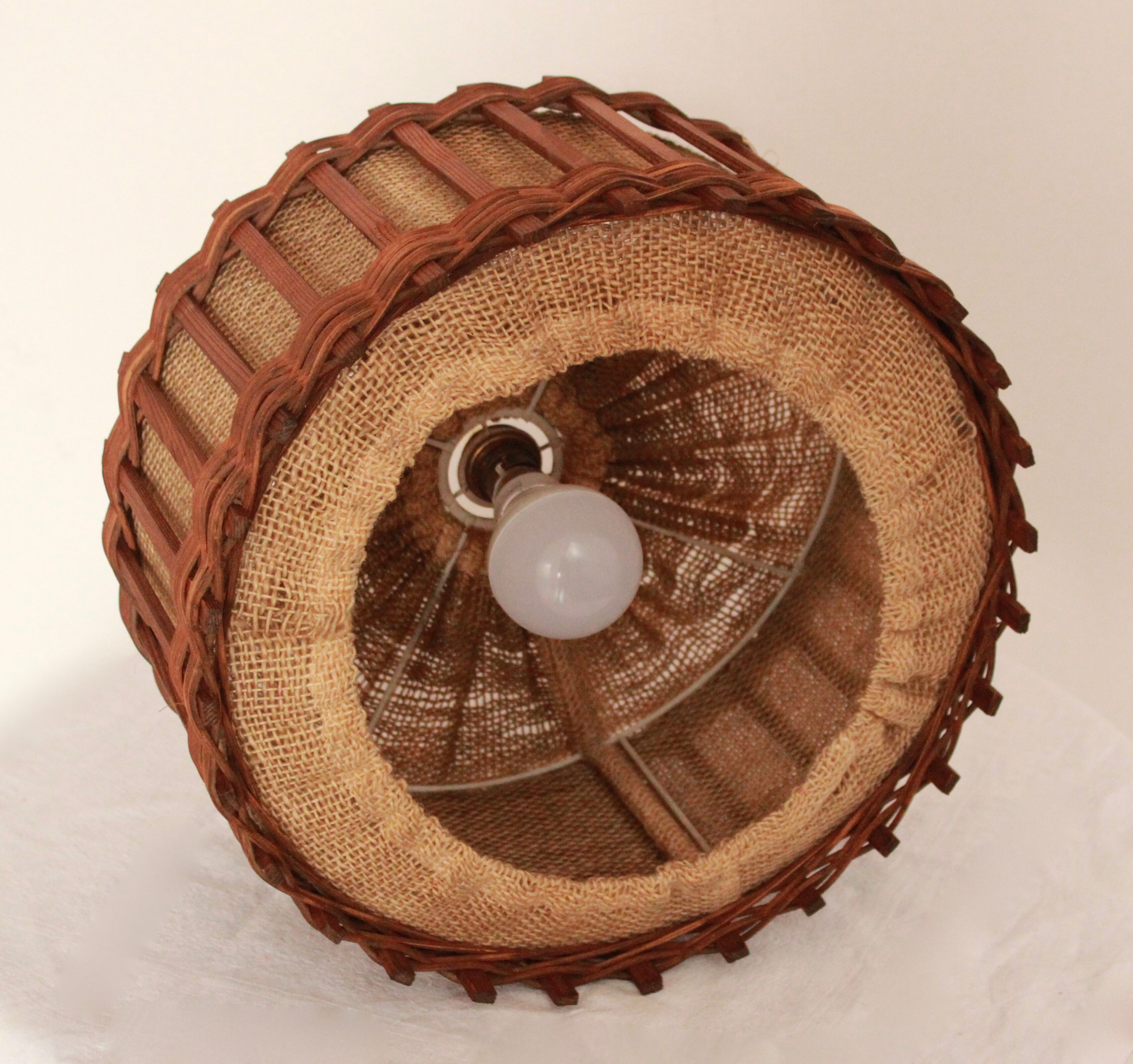 Pair of rattan suspensions