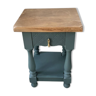 Solid wood bedside table