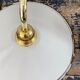 Set of two sconces in new electrified white enamelled sheet metal