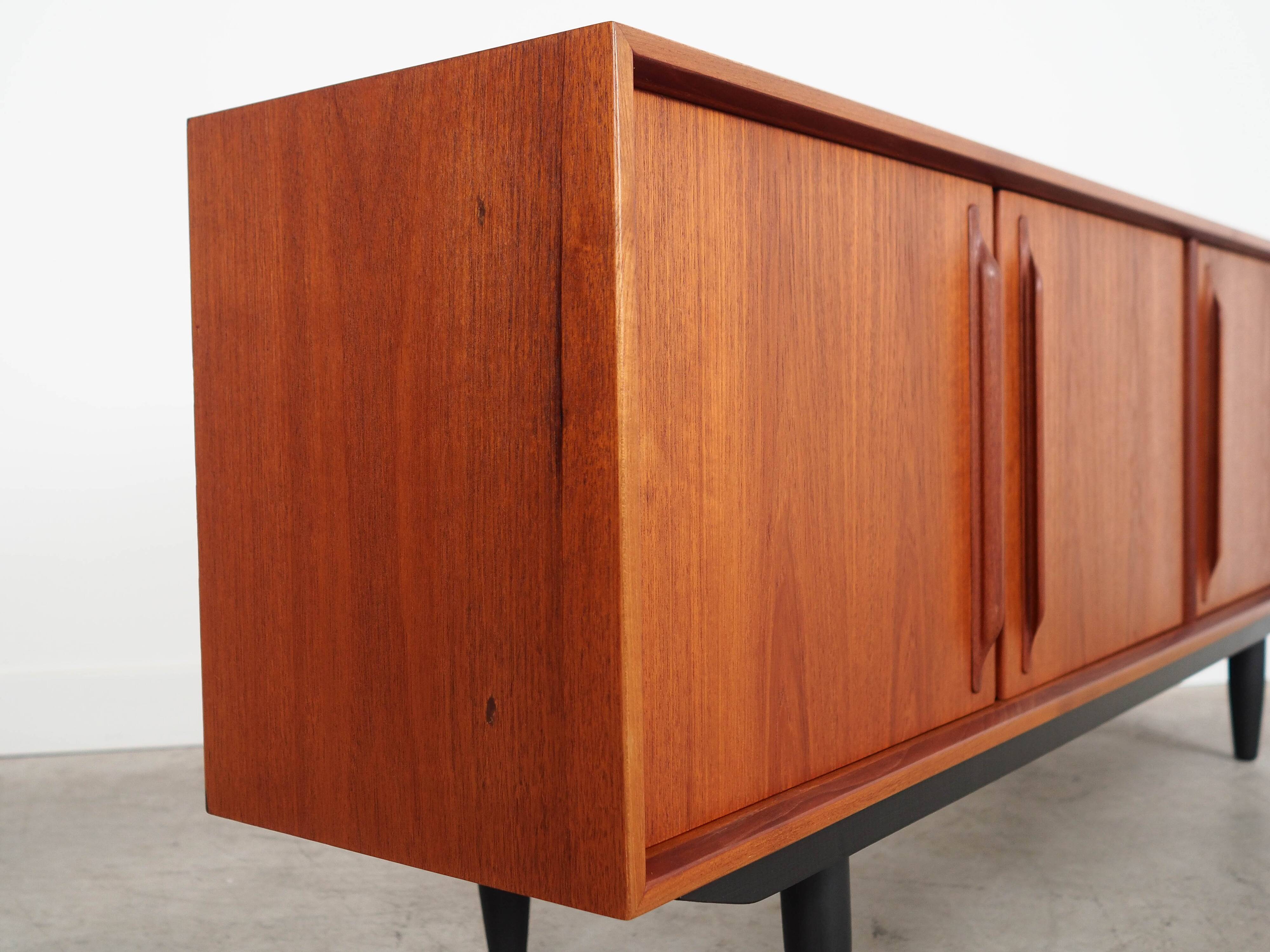 Teak sideboard, Danish design, 1960s, manufactured in Denmark