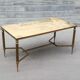 Brass and marble 1960s coffee table