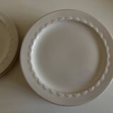 Set of 10 Festons dessert plates by Pierre Motton Gien 1970