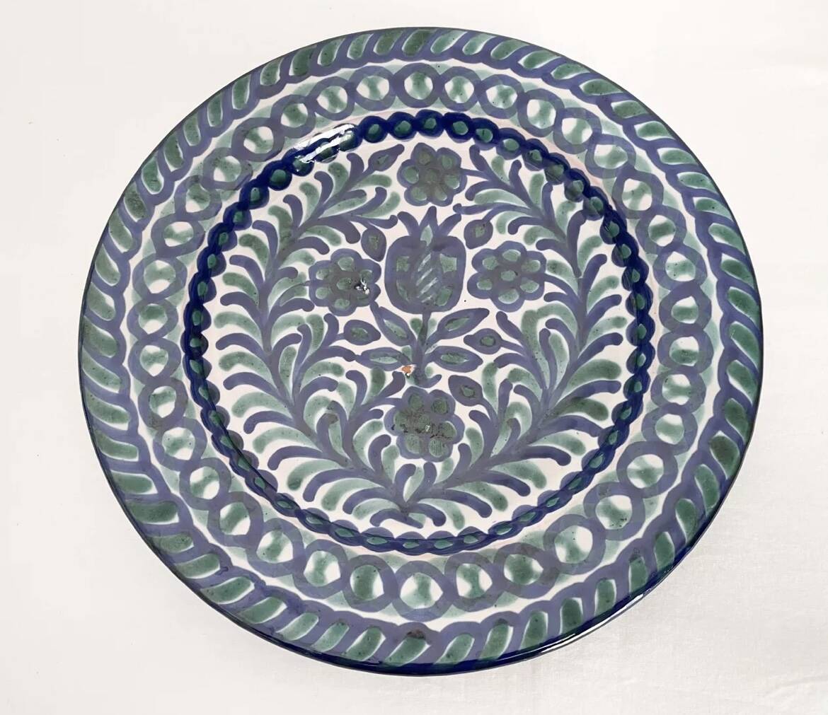 Fajalauza enamelled flat plate