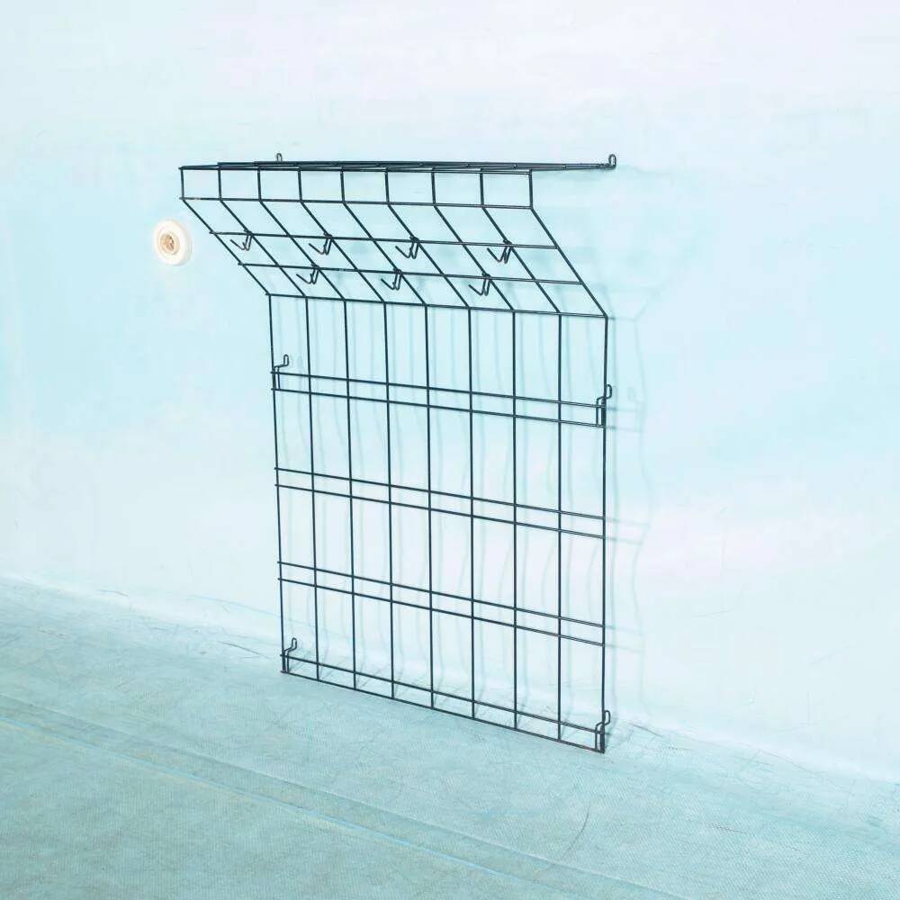 Porte-manteau mural minimaliste en fil d'acier vintage string