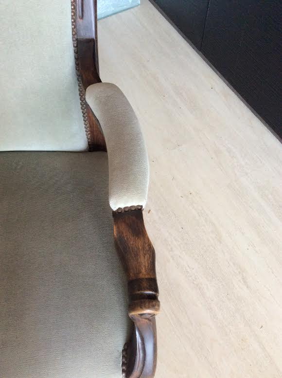 Old voltaire armchair