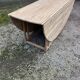Large gateleg table in raw wood