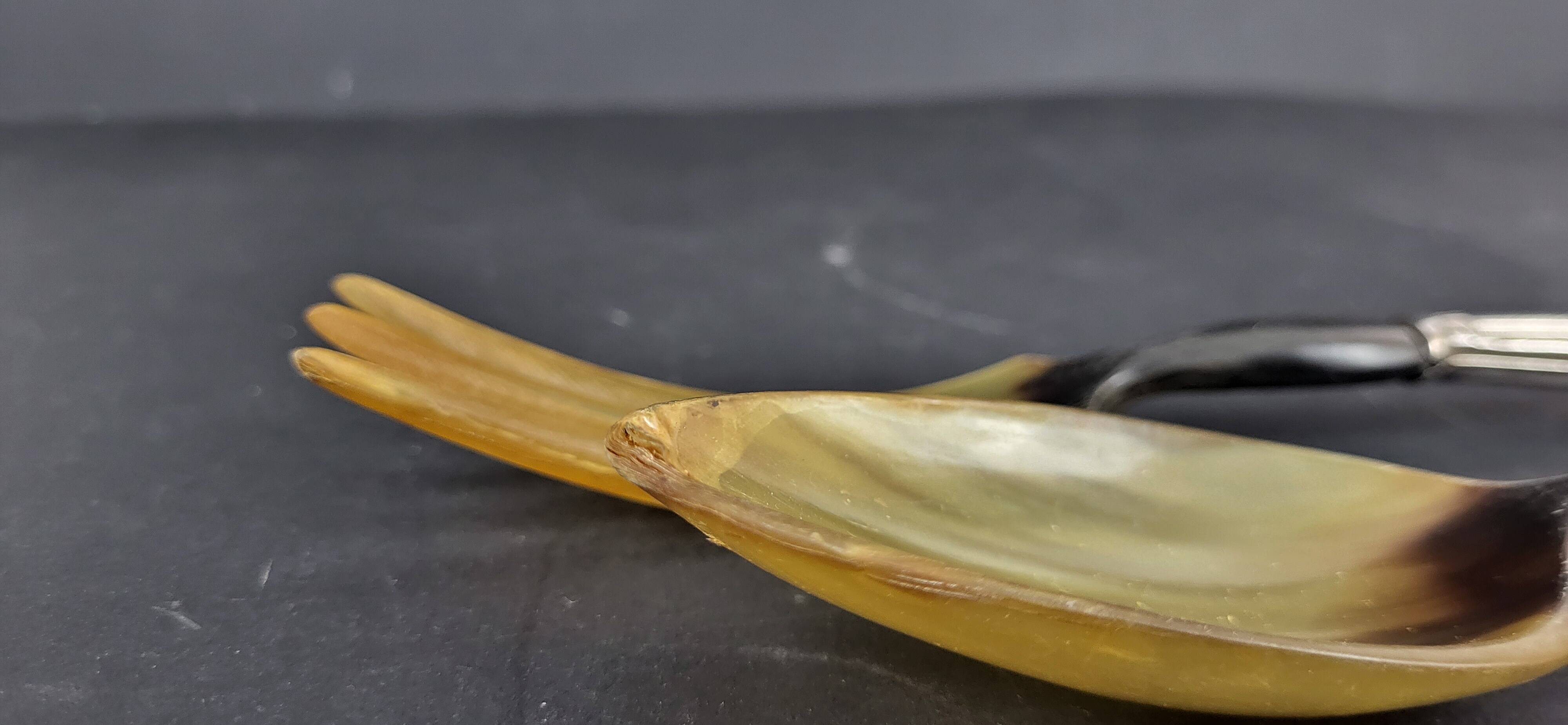 Art Deco Silver Salad Servers (Minerva Hallmark)