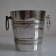 Vintage silver metal ice bucket
