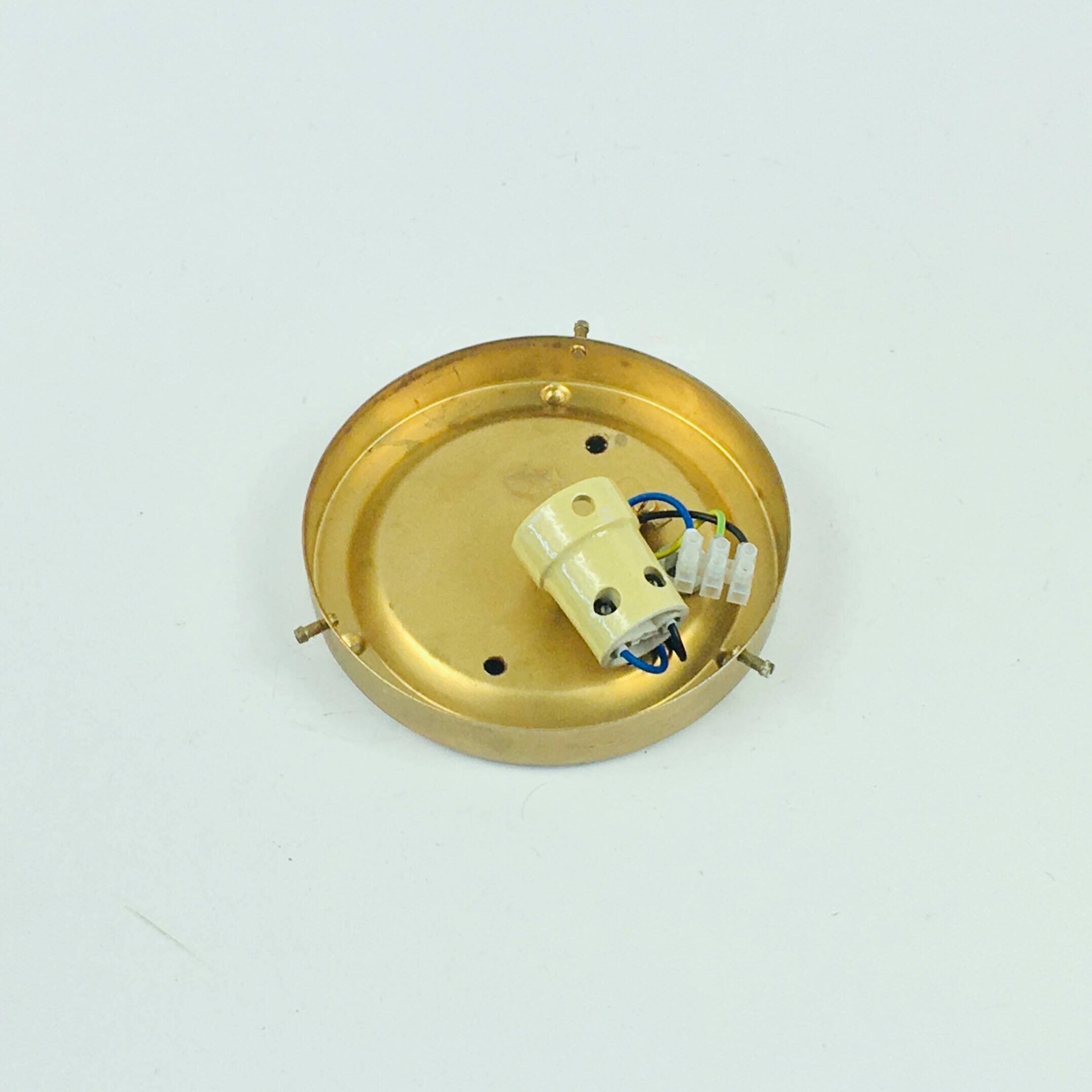 Mid-Century Modern Amber Bubble Glass Wall Light by Helena Tynell, 1960s