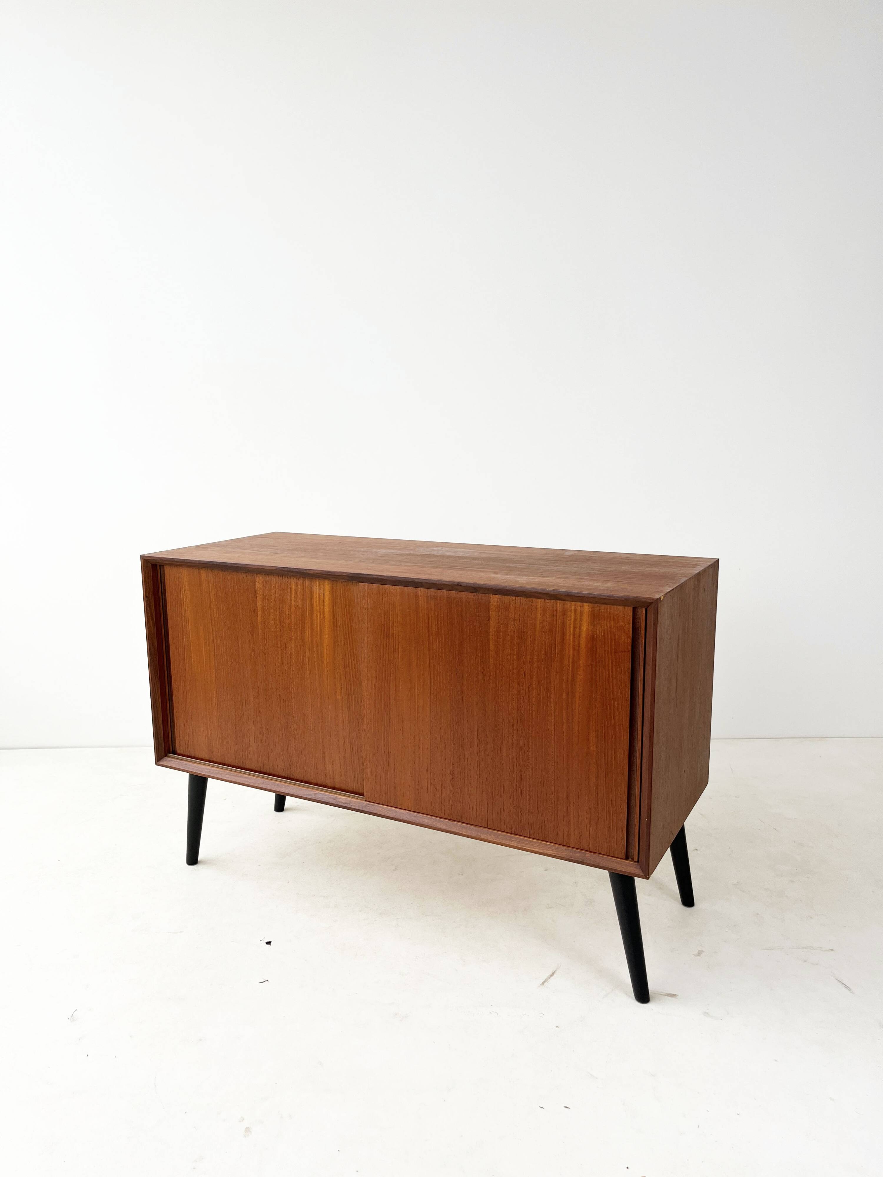 Vintage Sliding Door Cabinet