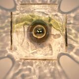 Glass wall sconces designed by Carlo Nason for Kalmar, 1960s.