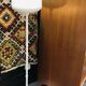 Danish glass globe floor lamp