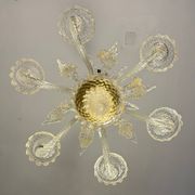 Venetian chandelier in gilded Murano glass, circa 1950