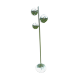 Lampadaire 3 boules éclairage vintage 1970 inox