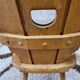 Brutalist wooden chair 1960