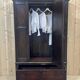 English oak wardrobe from the beginning of the 20th century - Dismantable into 3 parts