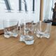 4 whiskey glasses