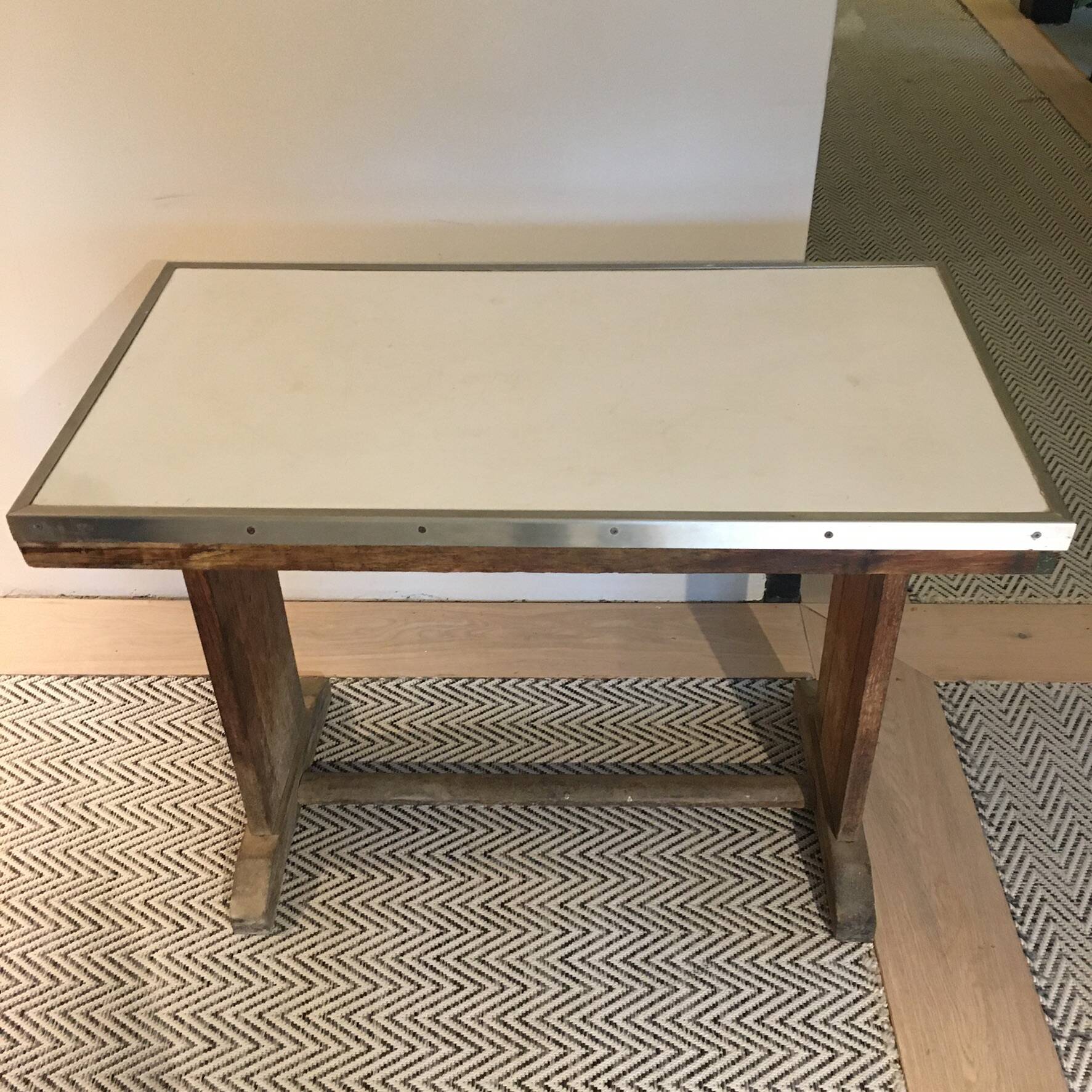 Wood and Formica bistro table