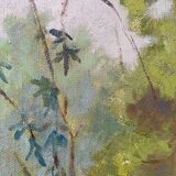HSP painting "Trees at Flatford Mill" by Bonella Woodhead + frame England