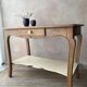 Antique console in solid cherry wood in Louis XV style.