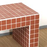 Ceramic tile bench